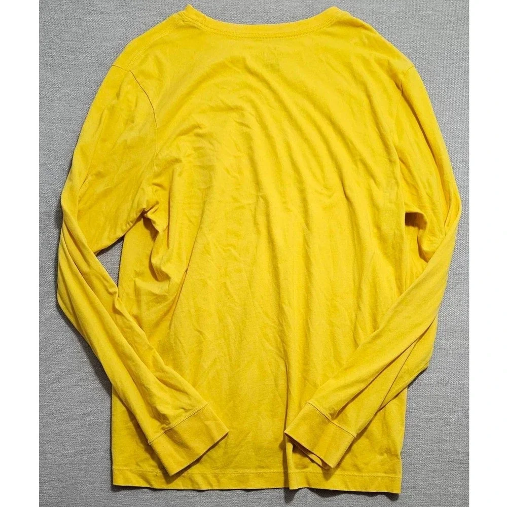 Nike‎ UW Oshkosh Titans Dri-FIT Long Sleeve Shirt Mens XL Yellow Athletic Tee